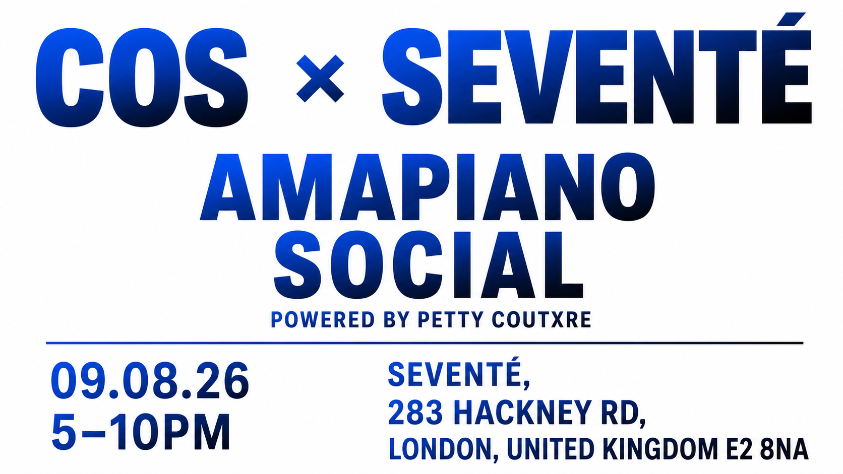 COS × SEVENTÉ presents: THE AMAPIANO SOCIAL