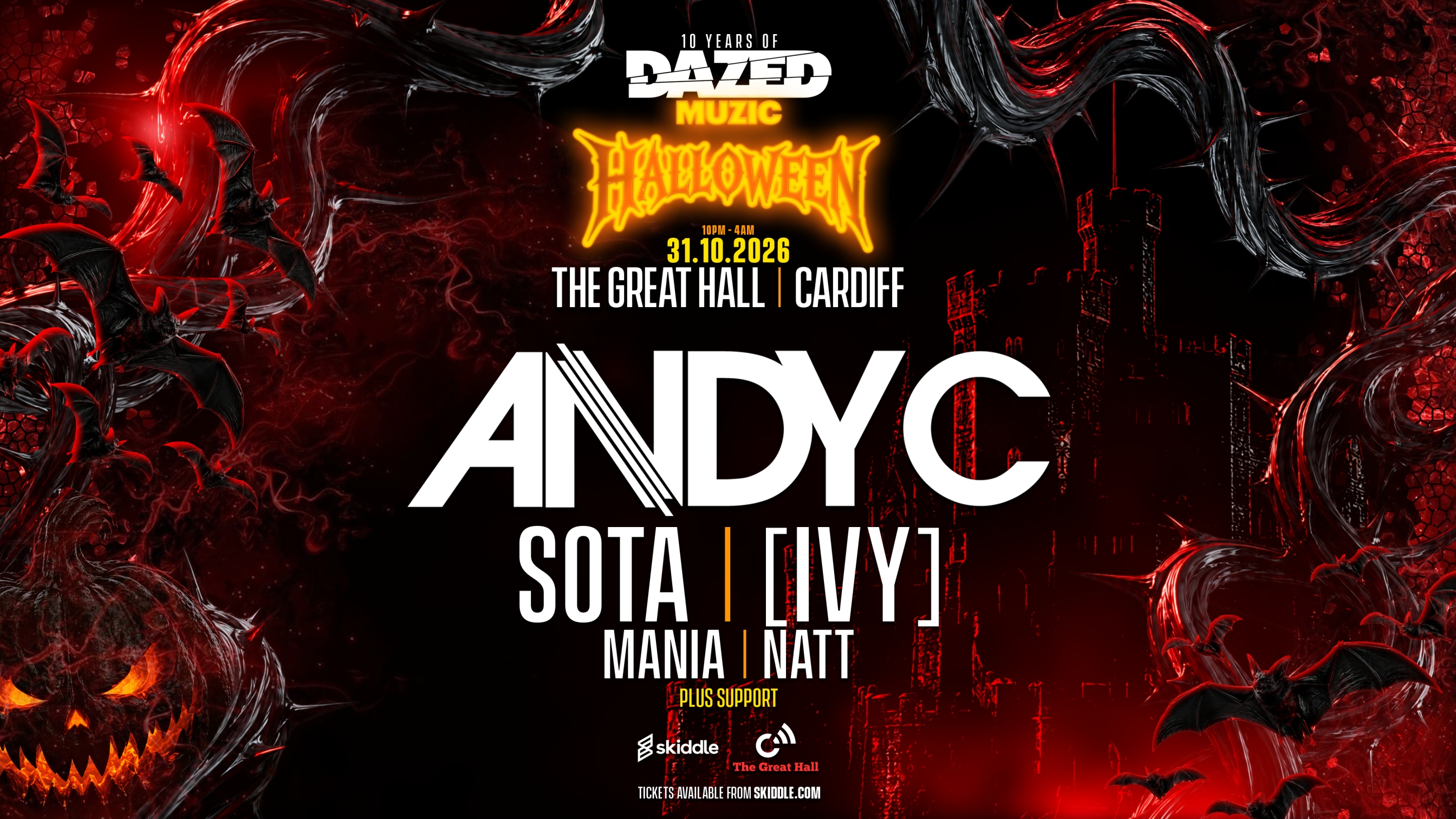 Halloween Rave w/ Andy C, Sota, [IVY] + more