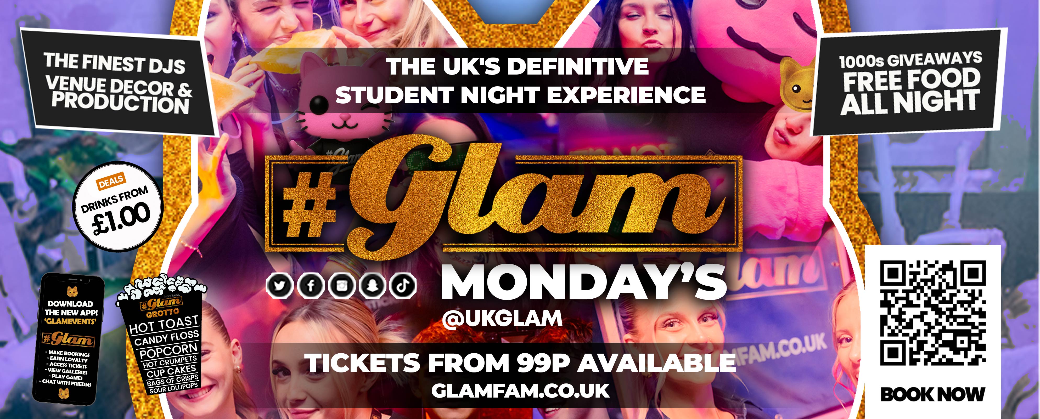 Glam Cheltenham - Gloucestershire's Biggest Monday Night! 🥳 £1 Drinks ALL NIGHT! ❤️‍🔥