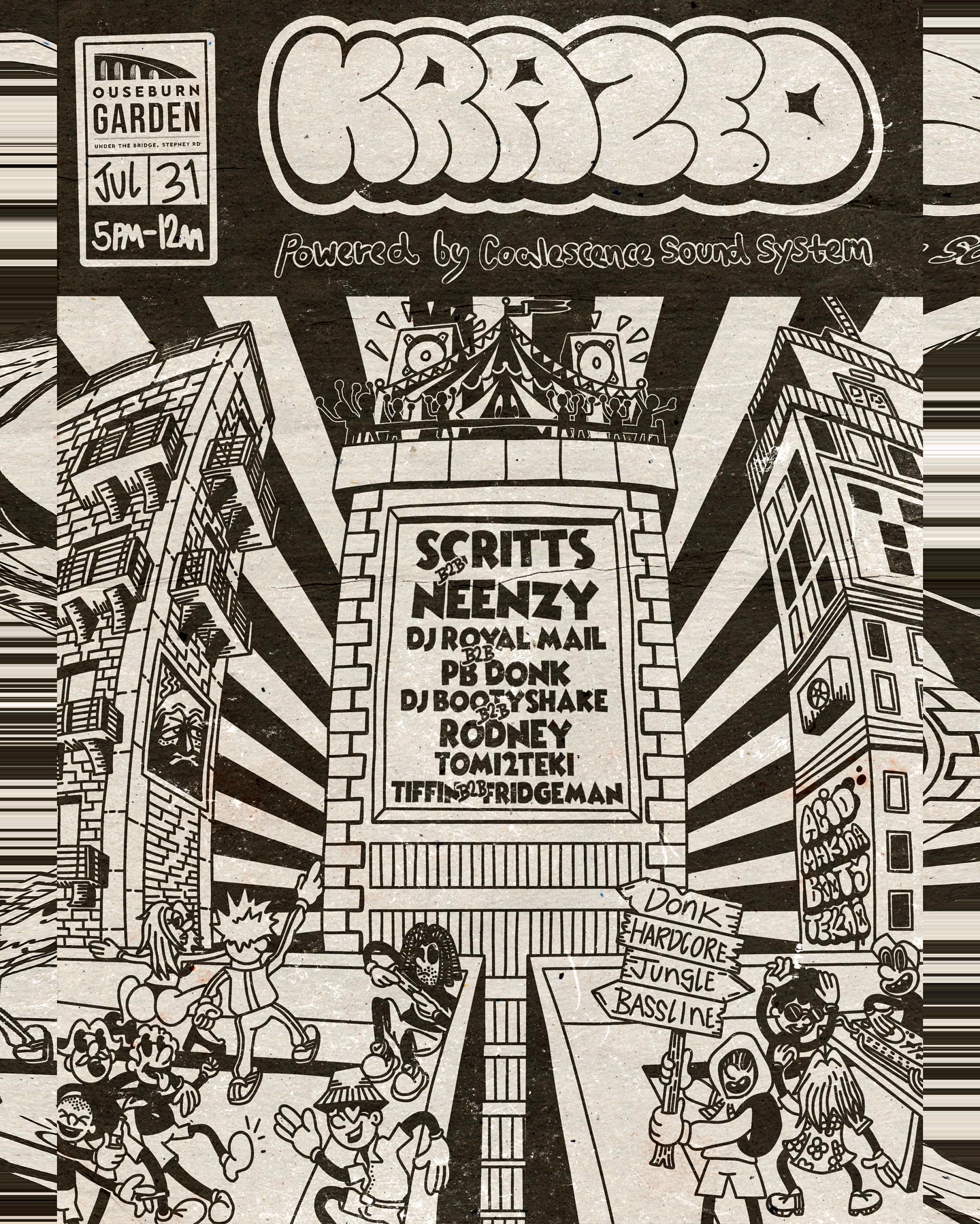 Krazed w/ Scritts B2B Neenzy, DJ Royal Mail B2B PB Donk