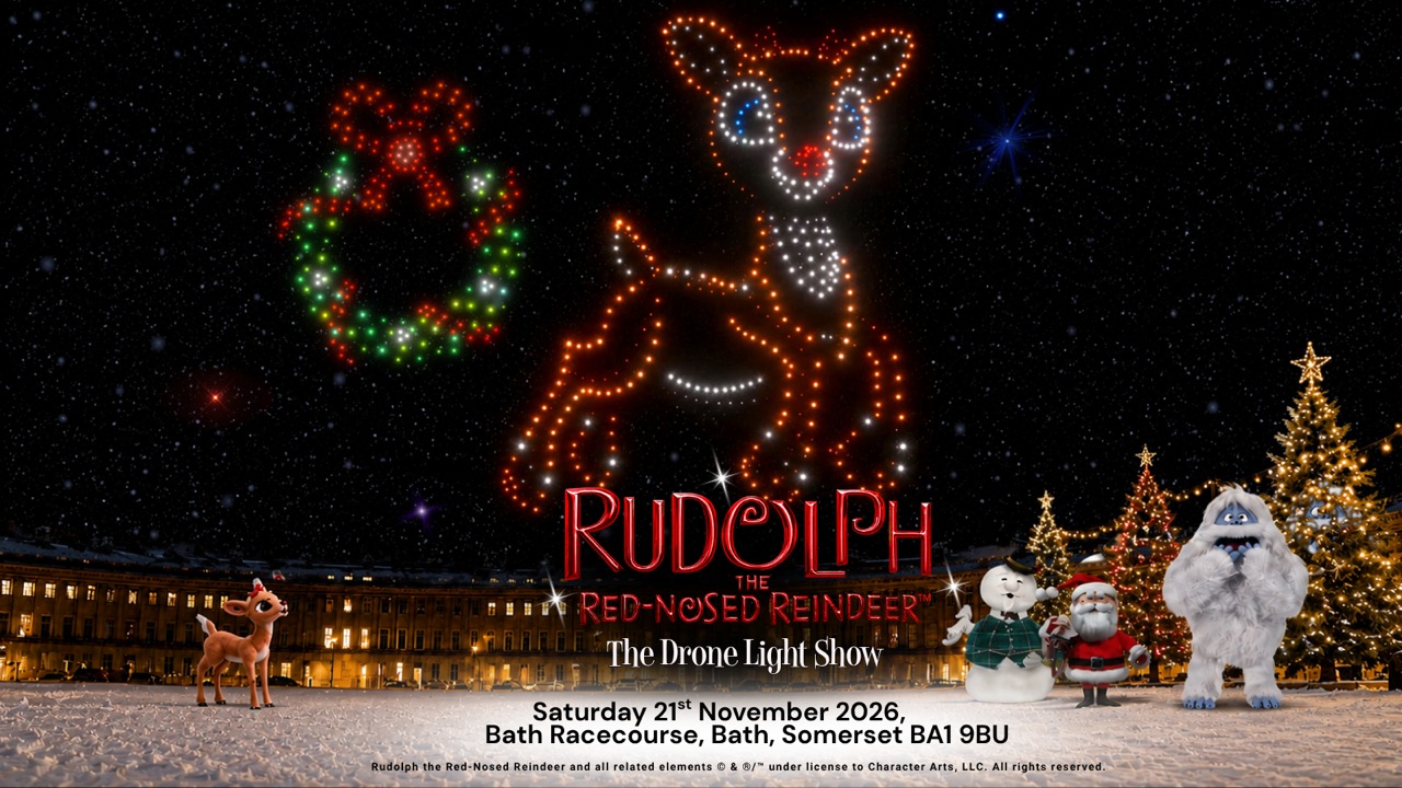 Rudolph the Red Nosed Reindeer: The Drone Light Show - Bath