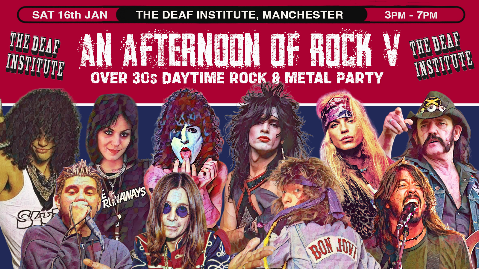 MANCHESTER An Afternoon of Rock V - Rock/Metal for the over 30s: 3pm-7pm, 16th January