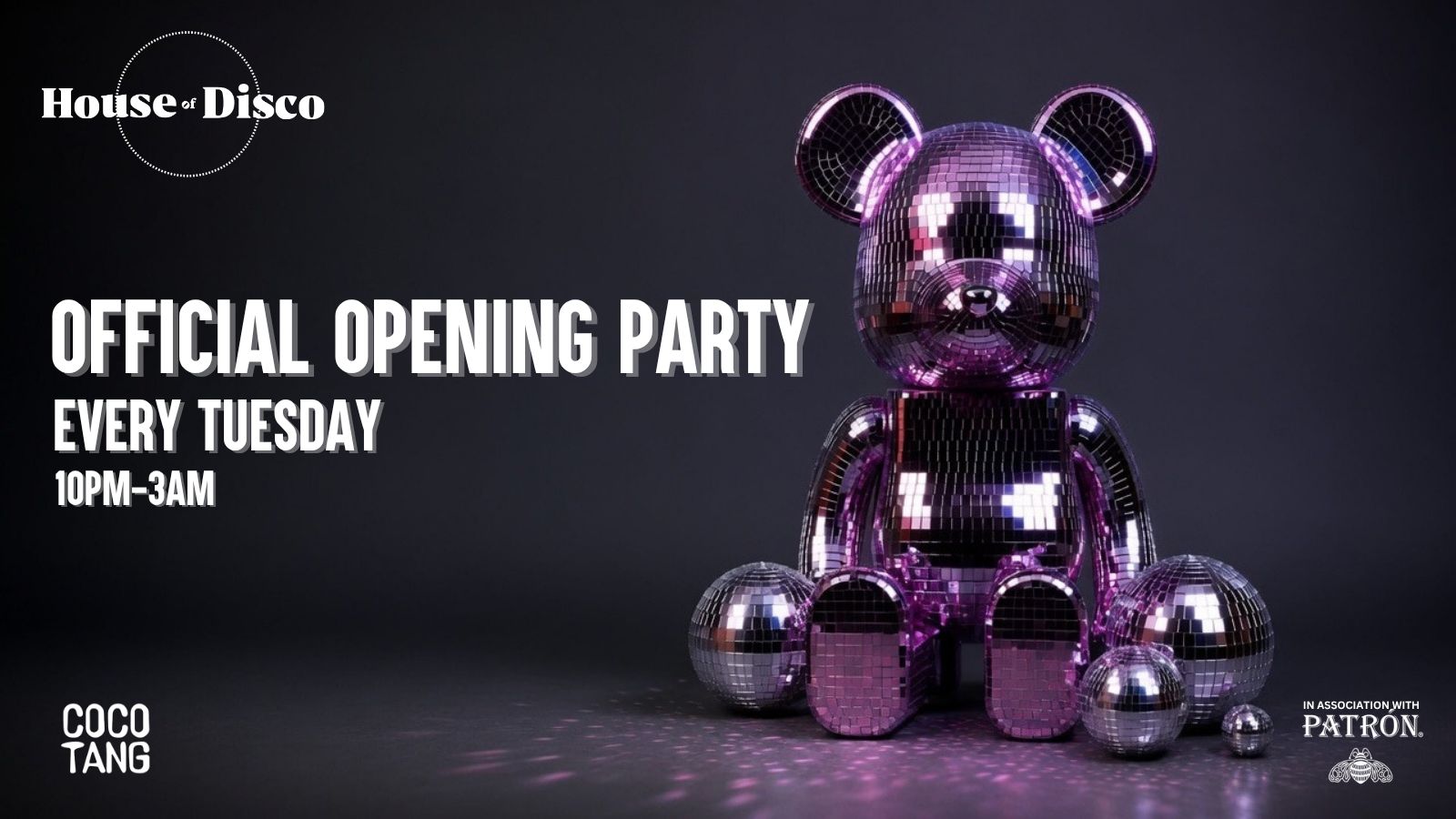 House of Disco - Official Opening Party: Every Tuesday FT. LIVE SAX! 🎷🪩 [RESALE ONLY]