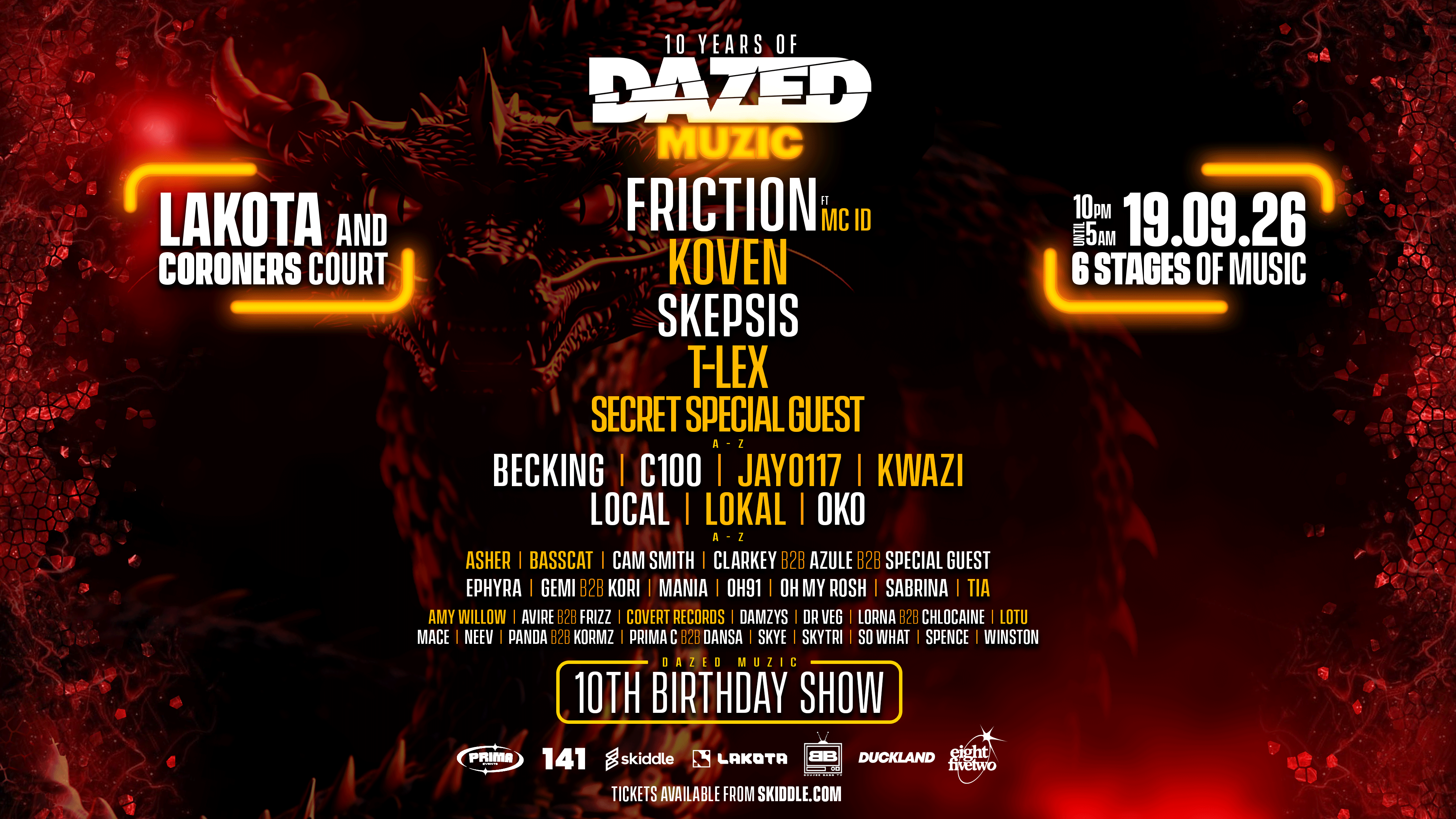 Dazed Muzic 10th Birthday ft Friction, Koven, Skepsis + more!