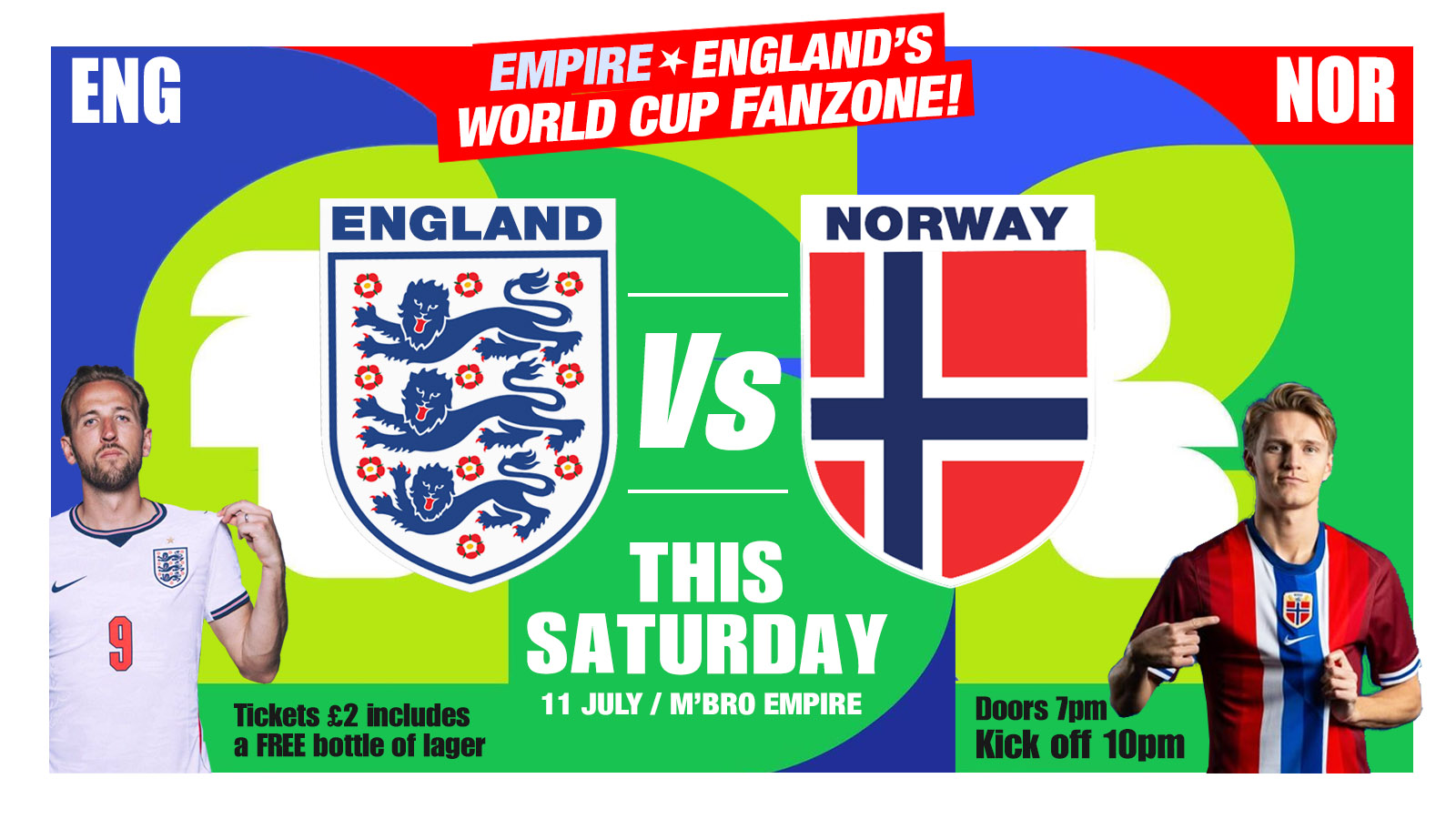 England vs. Norway (LIVE)