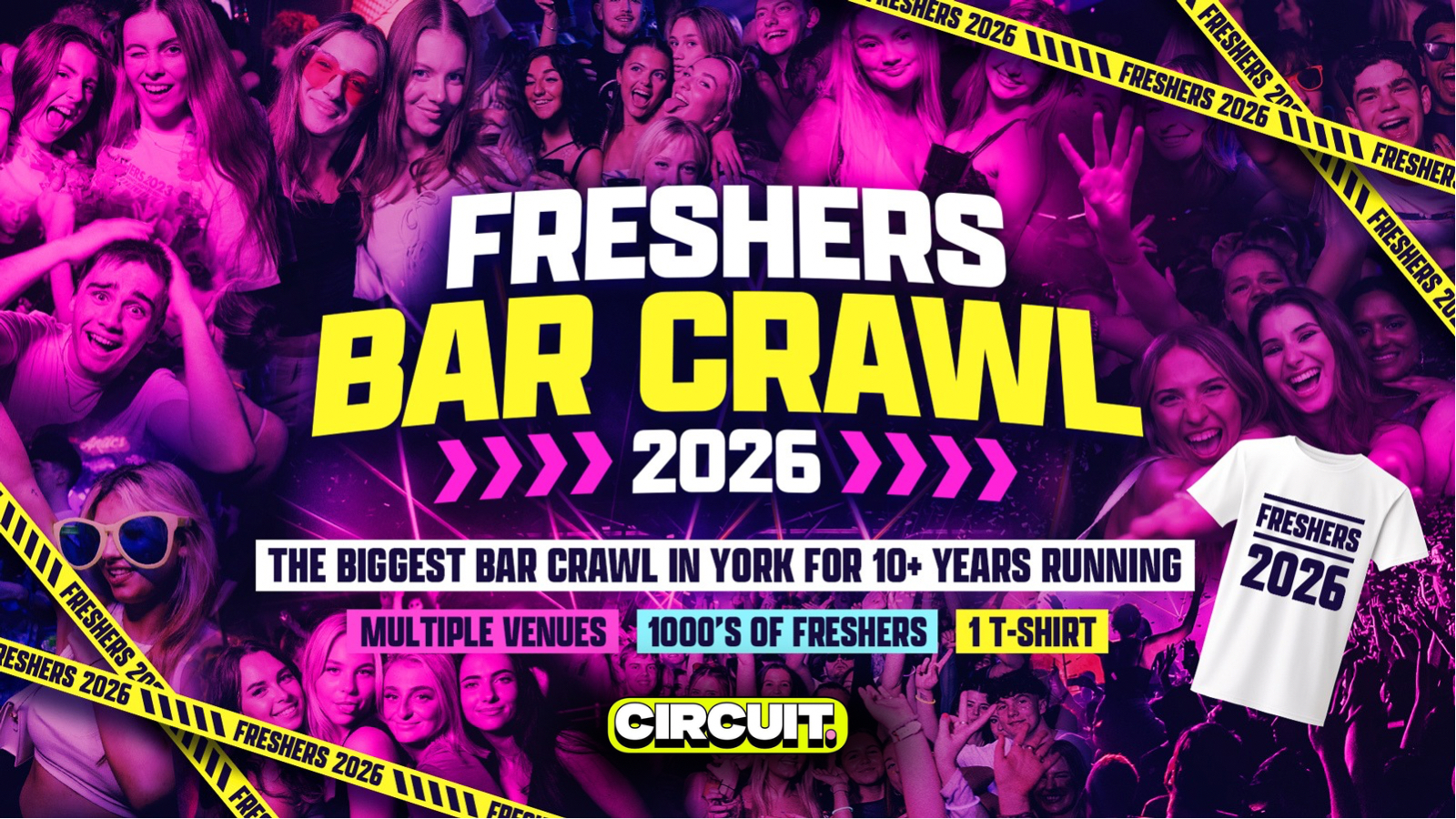 Official Freshers T-Shirt Bar Crawl ⚡️👕