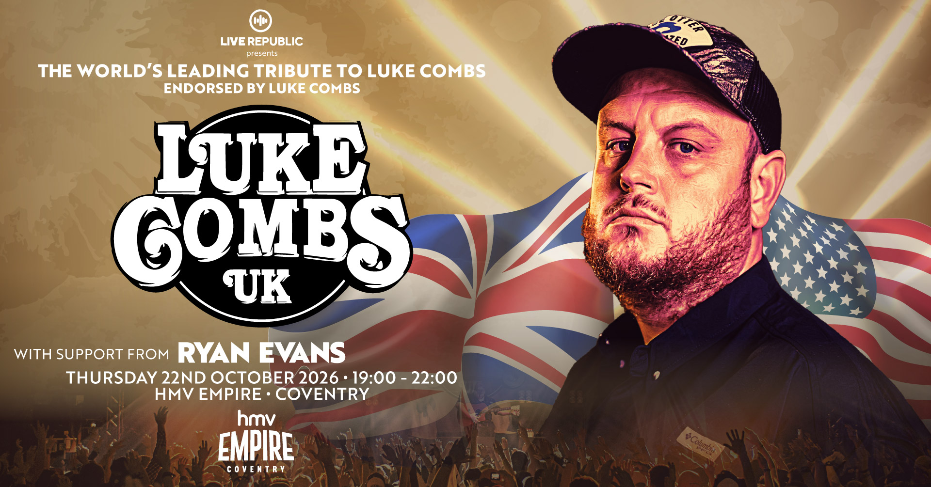 The Road to Nashville presents Luke Combs UK | HMV Empire