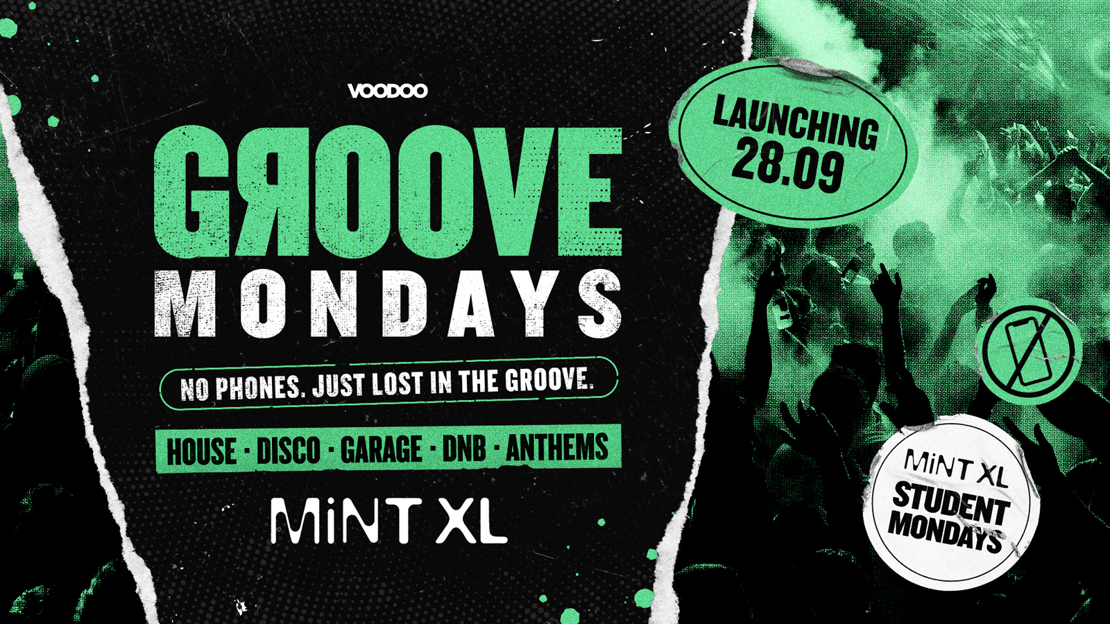 GROOVE MONDAYS - Opening Party Monday 28th September - The Cage Feat NEVASEEN @ MiNT XL
