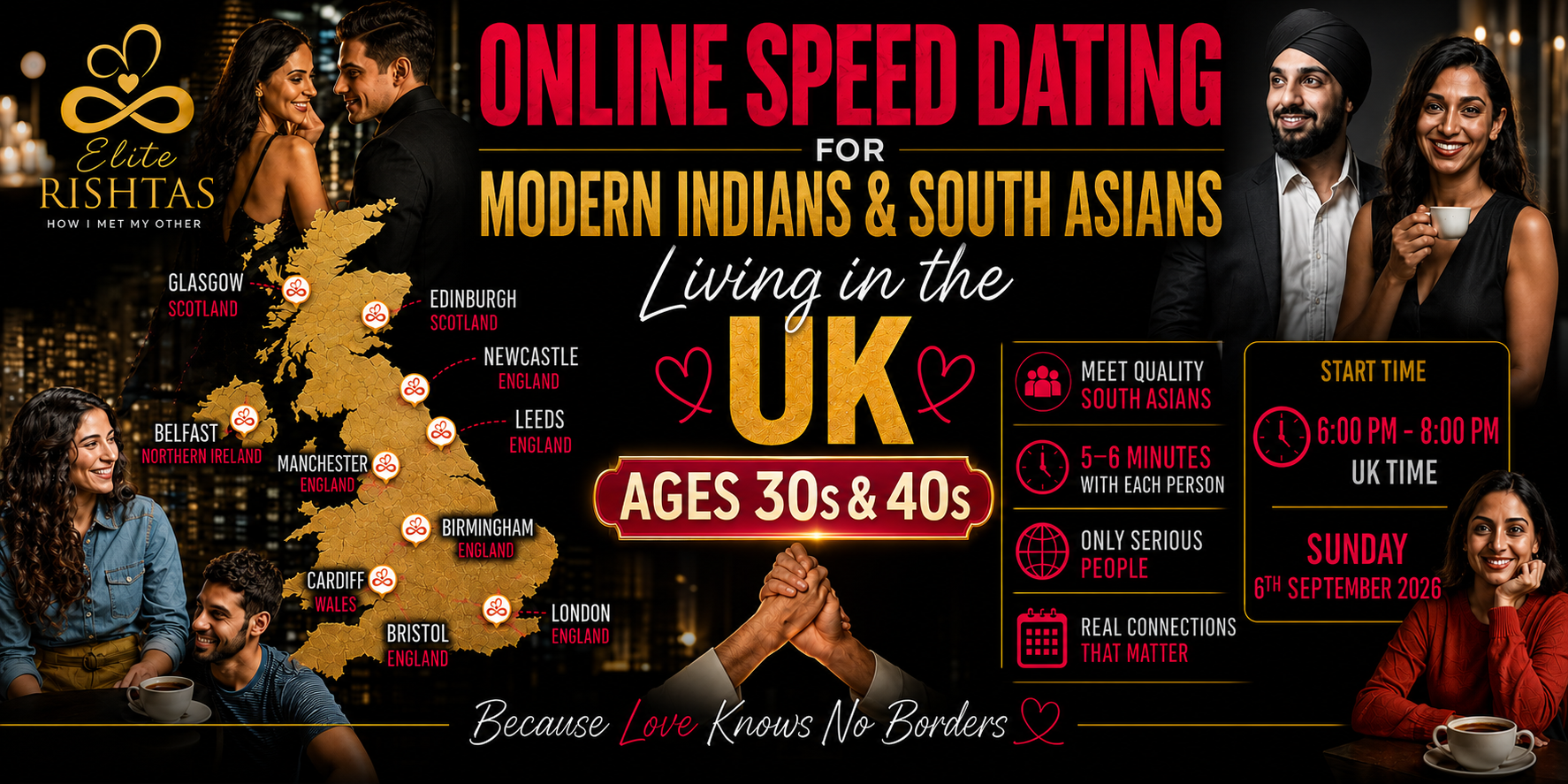 Online Speed Dating | For UK Indian Singles in their 30's & 40's