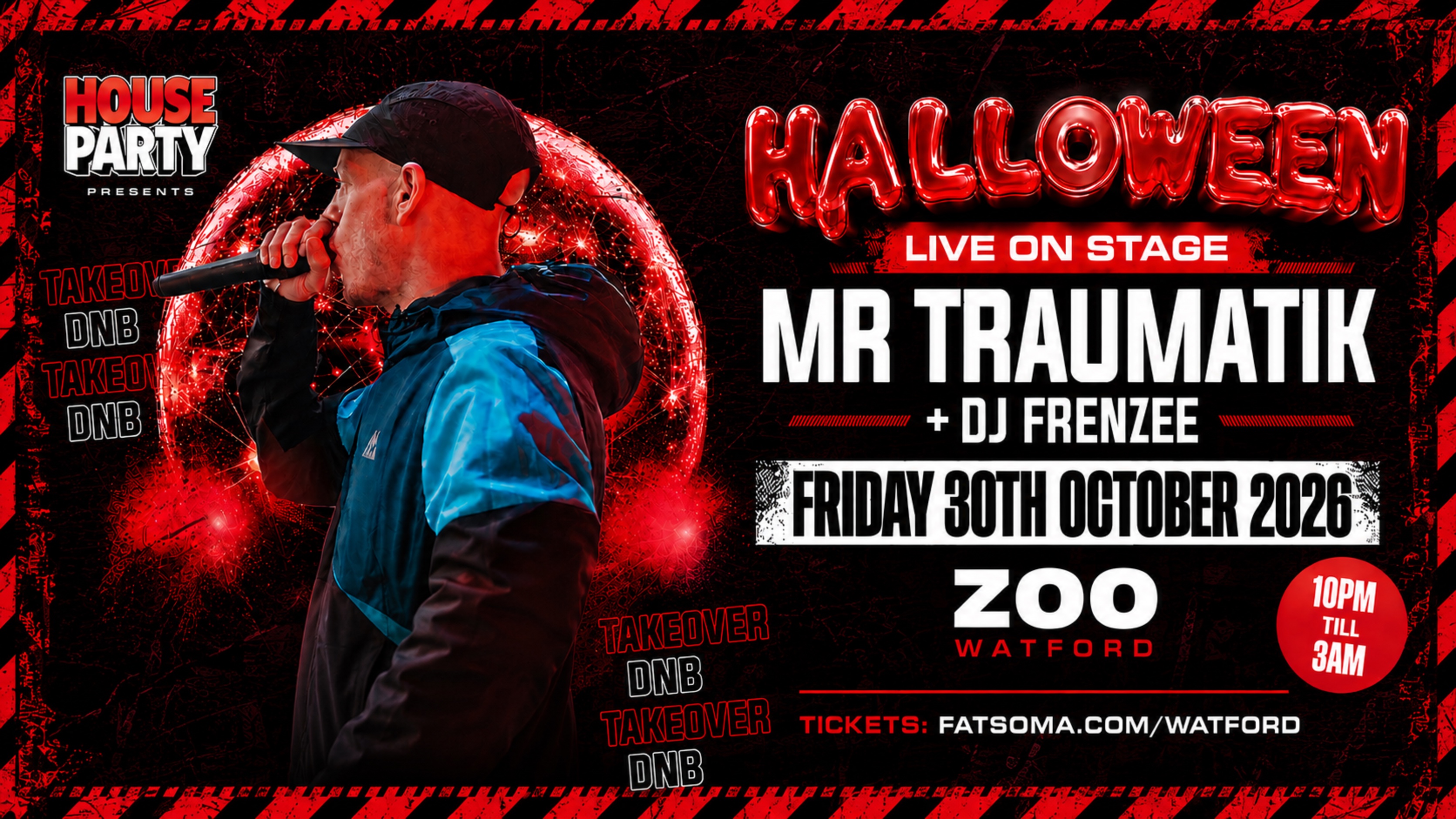 MR TRAUMATIK LIVE : Halloween : 30th Oct : ZOO WATFORD