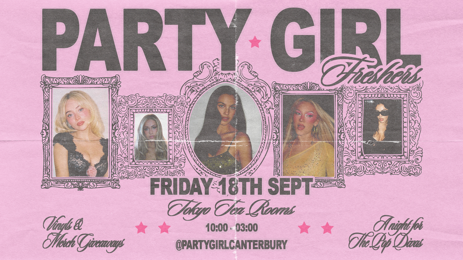 party girl freshers ⭐️ a night out for the pop girlies * tickets