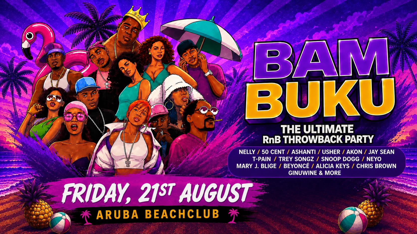 BAMBUKU – Bournemouth’s BIGGEST RnB Throwback Party @Aruba