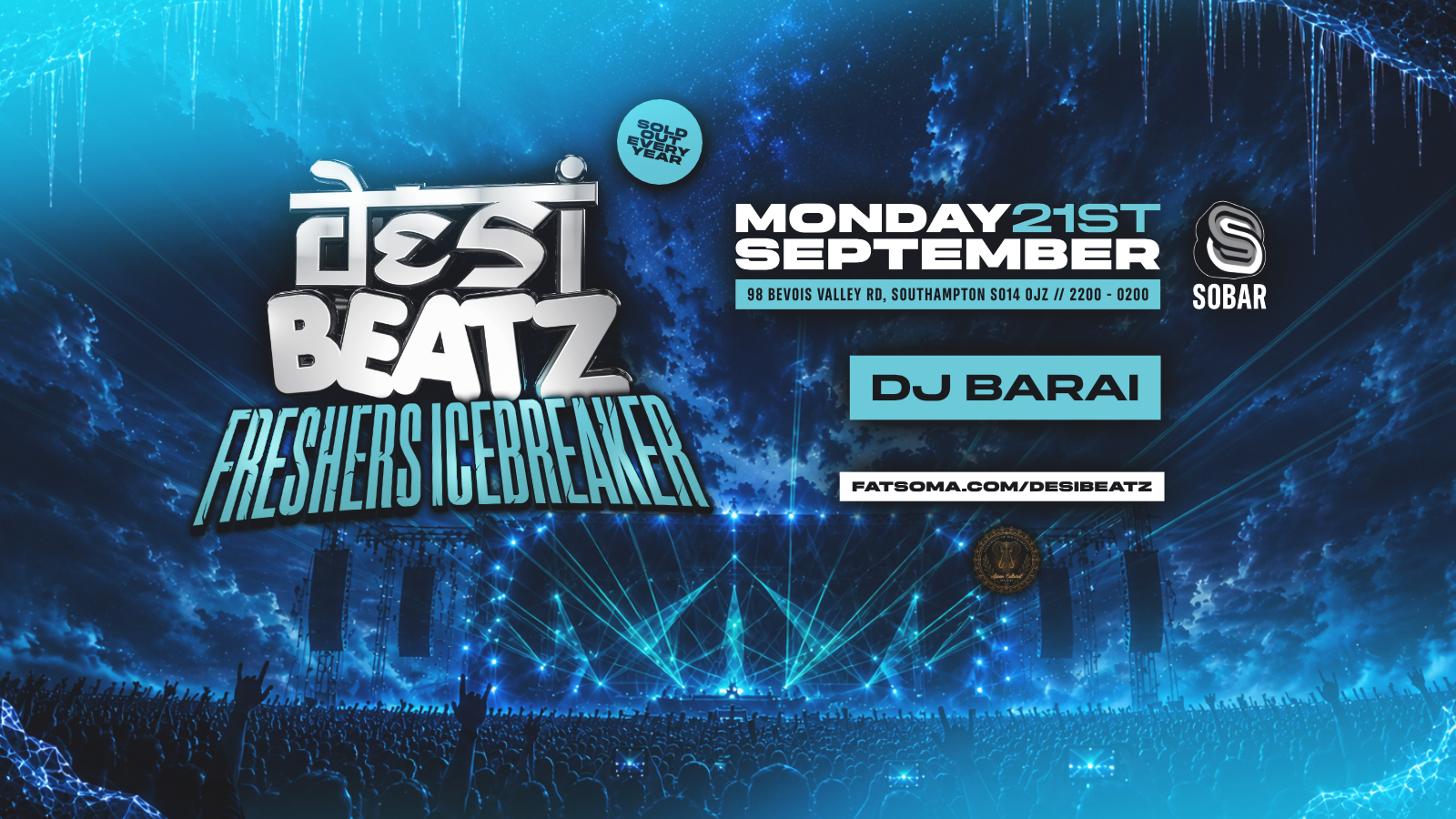 Desi Beatz Southampton : FRESHERS ICEBREAKER! | Sobar Southampton