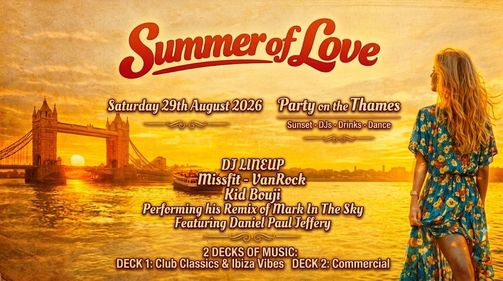 Summer of Love returns for a massive Boat Party + free after party this Bank Holiday