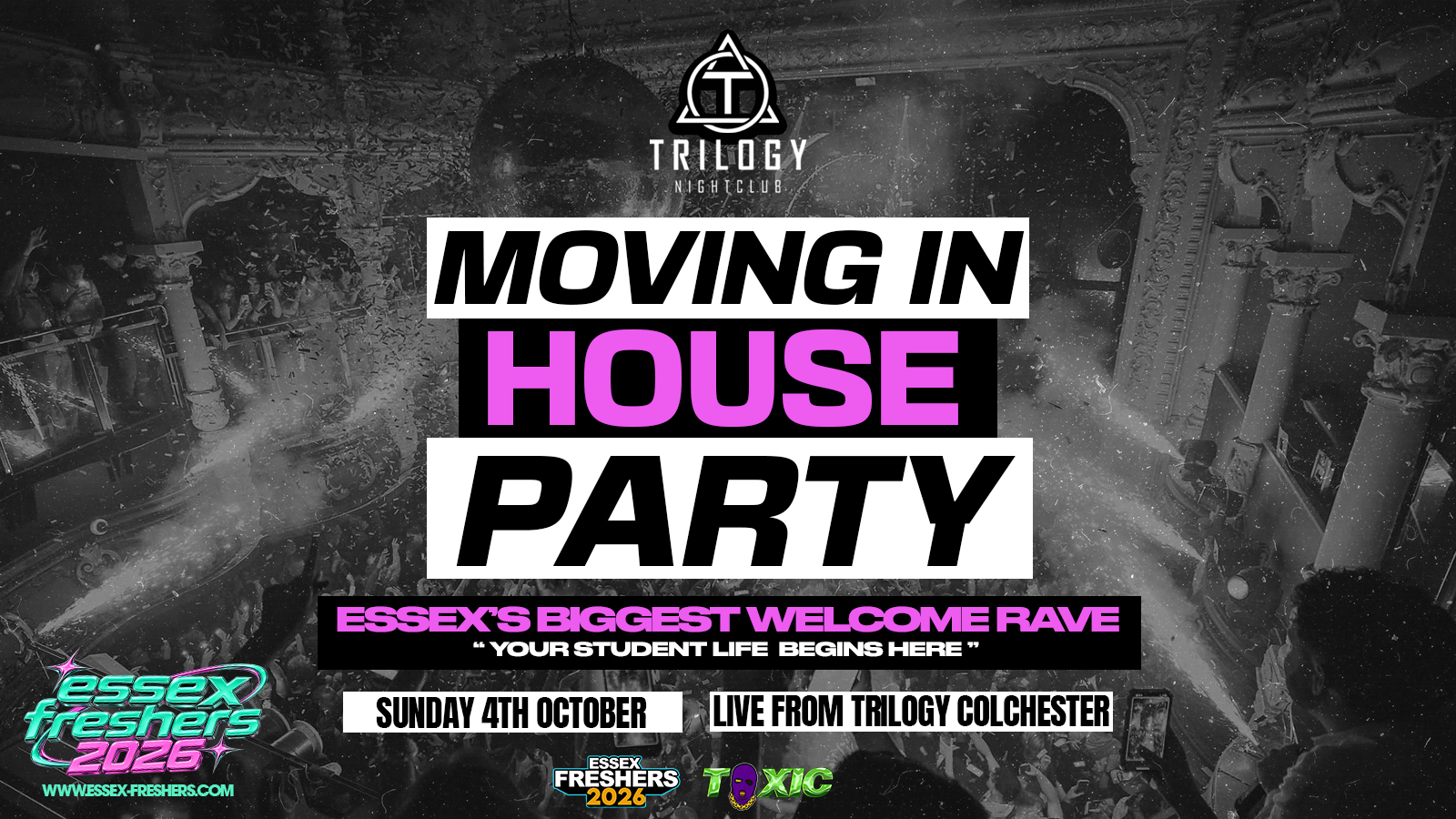 Welcome To Essex | The Freshers Moving In House Party 2026 - Essex's BIGGEST Welcome Rave - Essex Freshers Week 2026