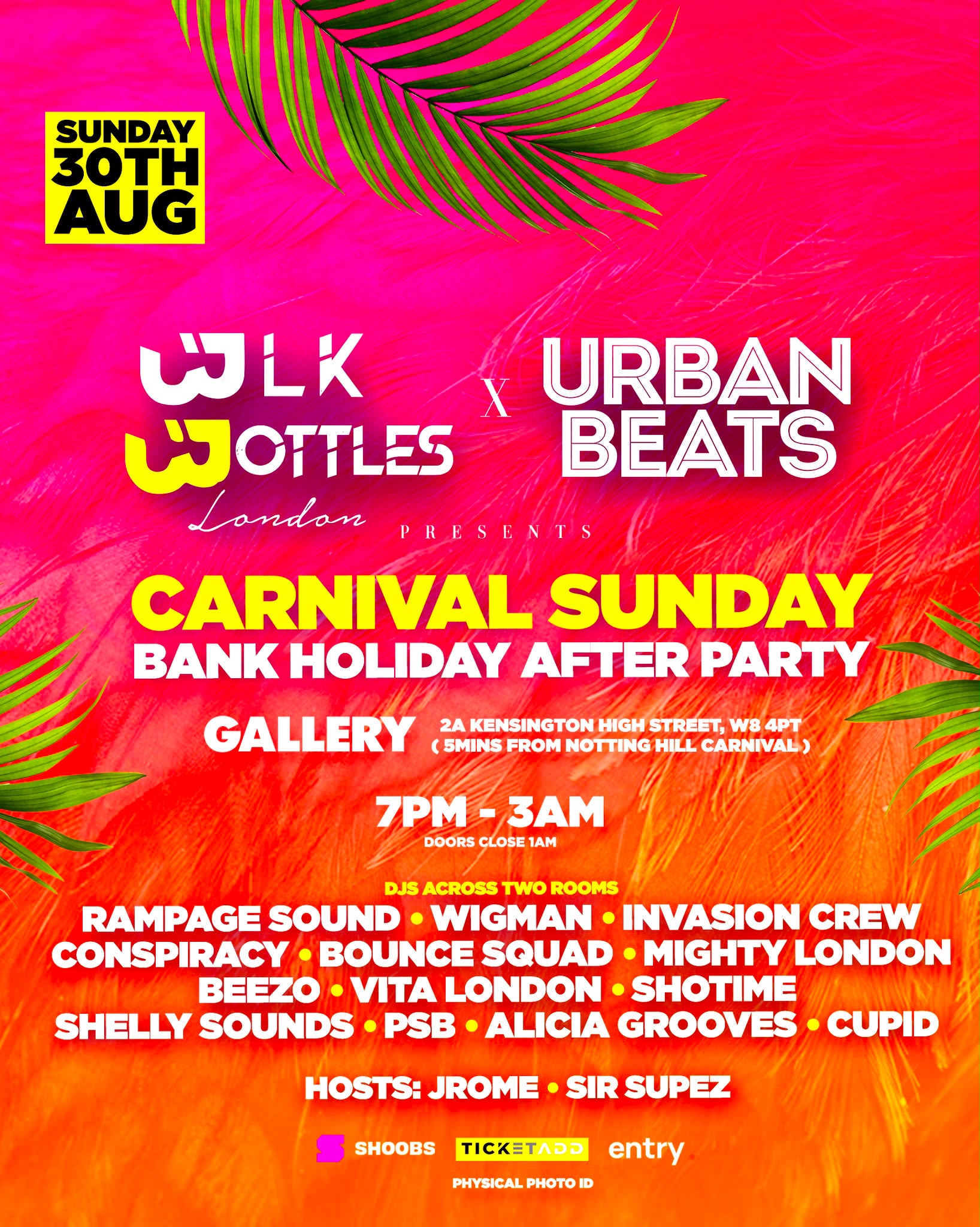 BLK Bottles London x Urban Beats Carnival After Party