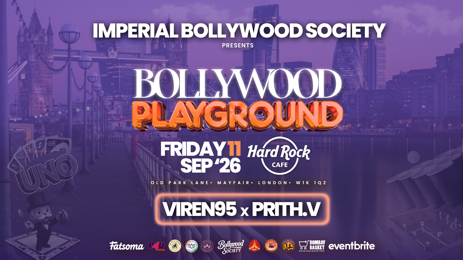 Bollywood Playground [Icebreaker Ed.] - Bollywood Night in Park Ln, Mayfair