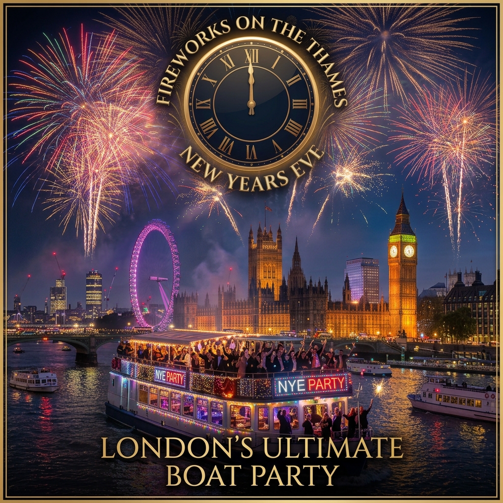 Party Party Fireworks on The Thames the ultimate NYE Boat party