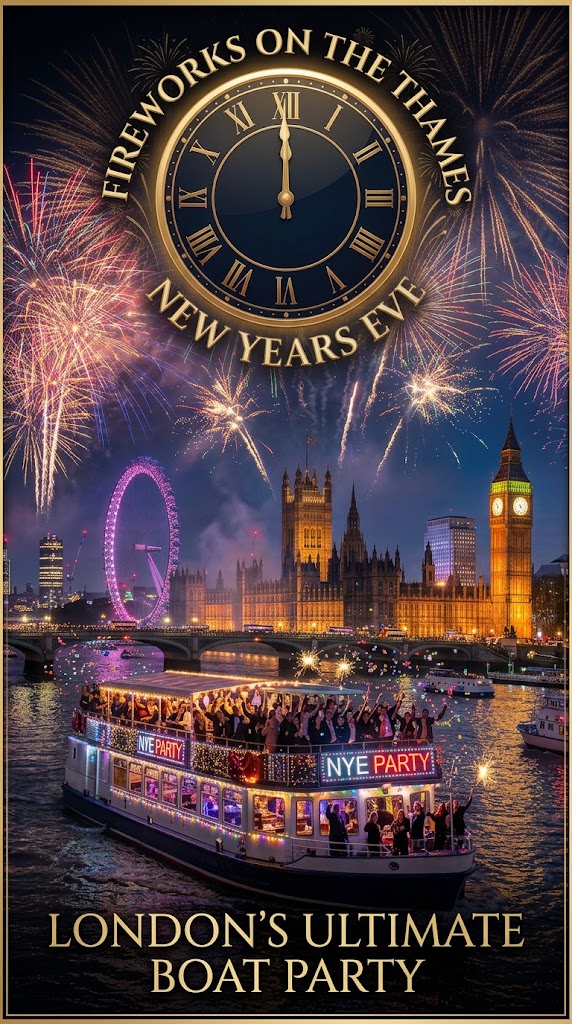 Fireworks on the Thames 2026/27 - The ultimate New Years Eve Boat party