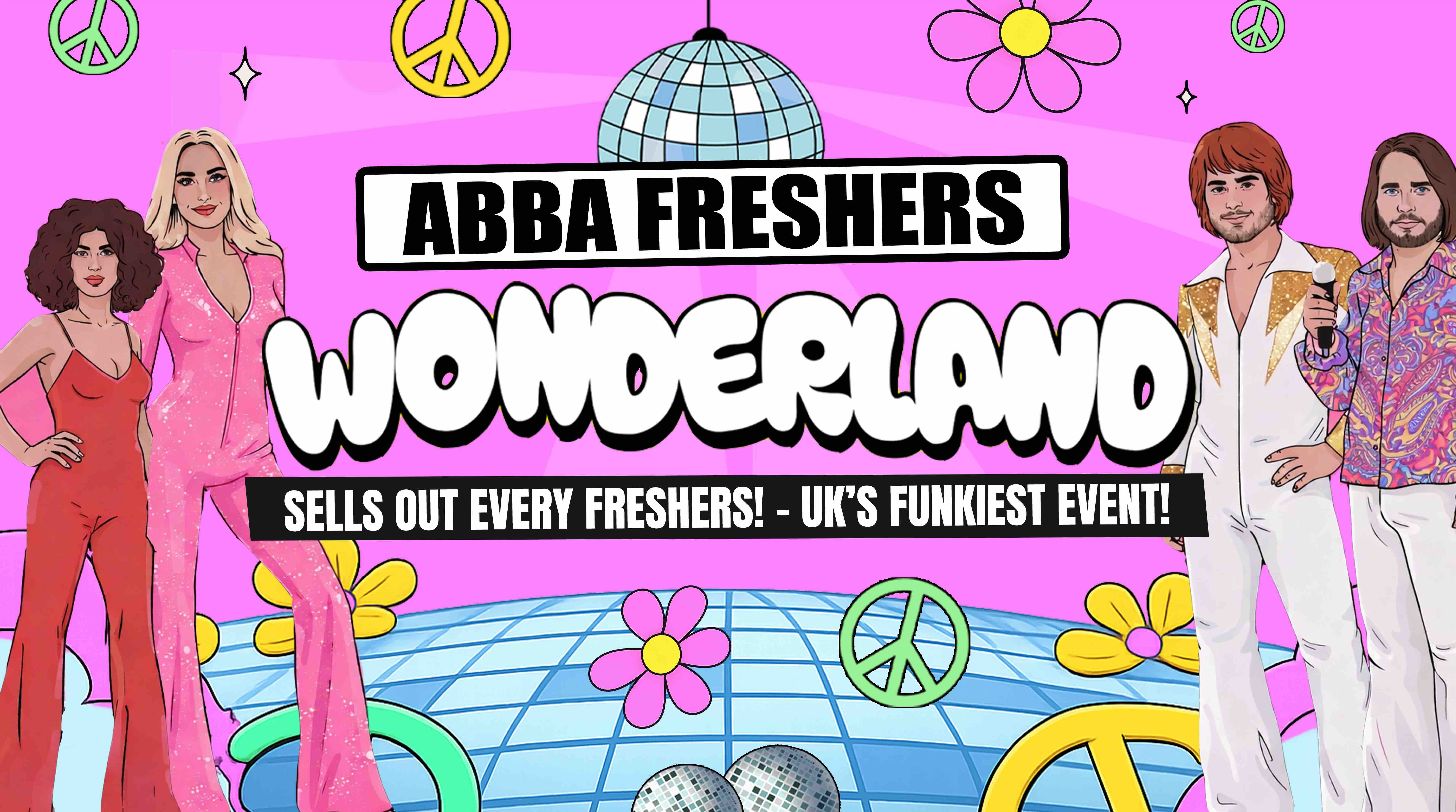 Glasgow ABBA Wonderland 🌈- Freshers Move in Party - Sold out 10 years running!