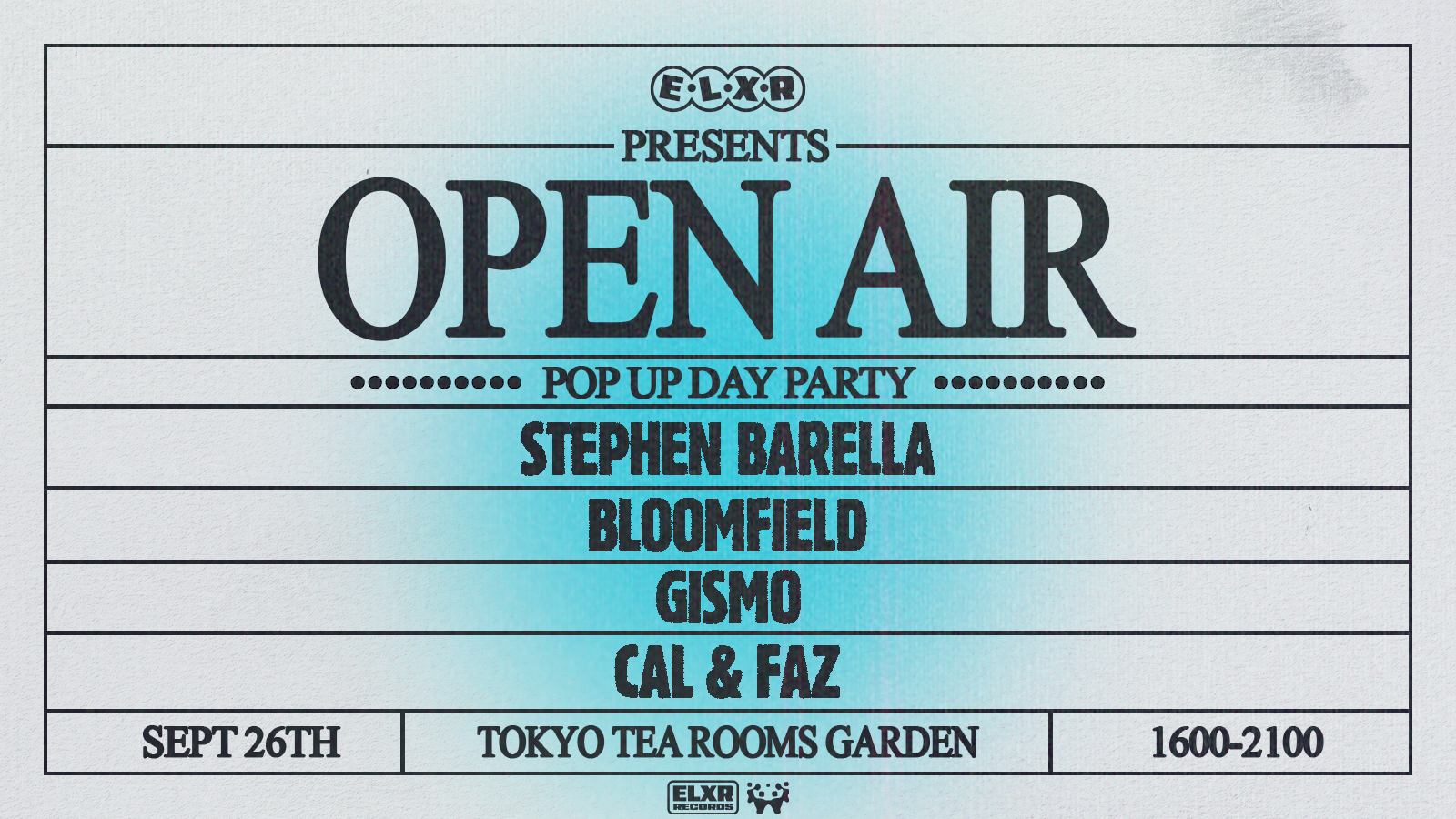 ELXR Presents – Open Air Day Party