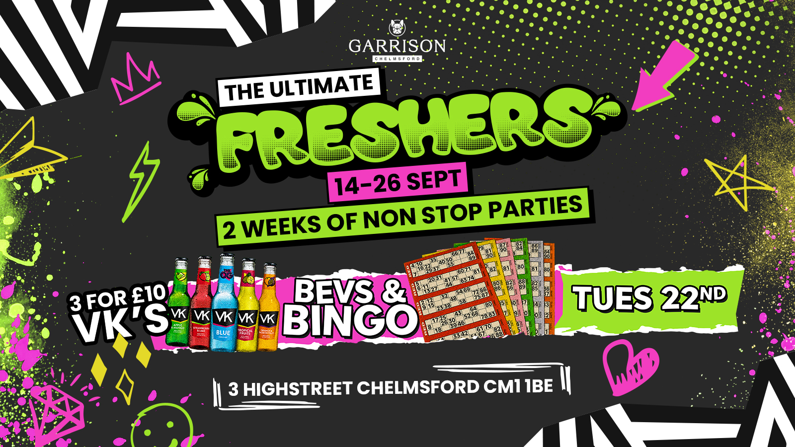 🎰 💰 The Ultimate Freshers Bevs & Bingo - Week 2 💰🎰