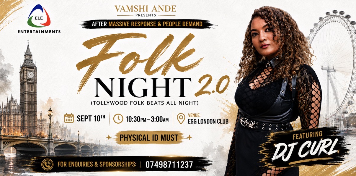 Tollywood FOLK NIGHT 2.0 LONDON by ELE ENTERTAINMENTS