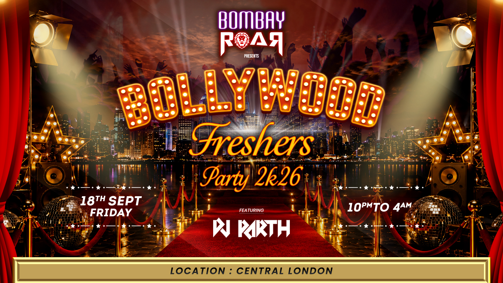 Bombay Roar – Freshers Bollywood Nigh