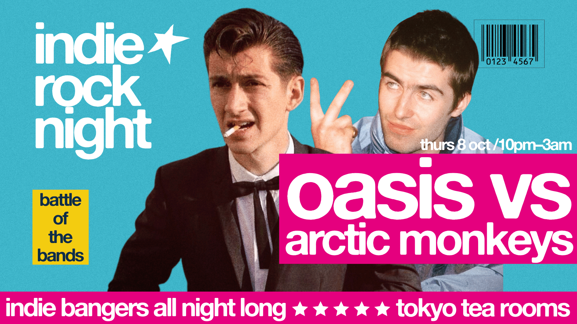 Indie Rock Night ∙ ARCTIC MONKEYS VS OASIS *21 £5 TICKETS LEFT*