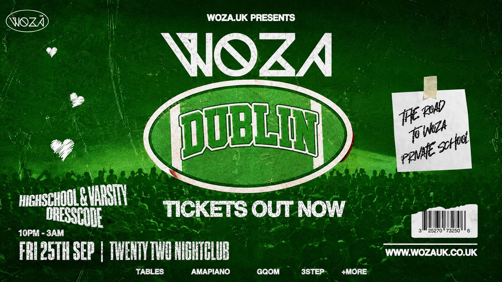 WOZA DUBLIN | Road To Private School