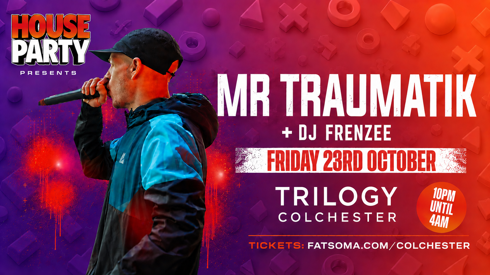 MR TRAUMATIK : Trilogy Colchester : Fri 23rd Oct