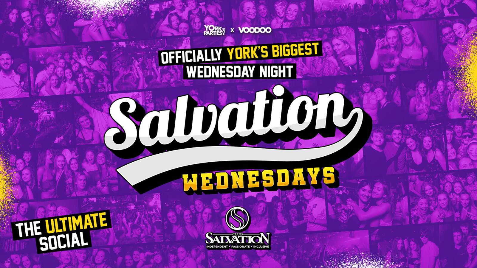 SALVATION WEDNESDAYS Opening Party! York's Biggest Wednesday Night Returns