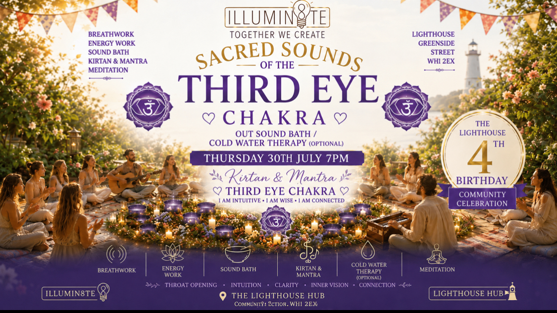 Illumin8te | Sacred Sounds Of The Cosmos GARDEN PARTY | (Sound Bath Thursday 27th August ) @ THE LIGHTHOUSE 7pm