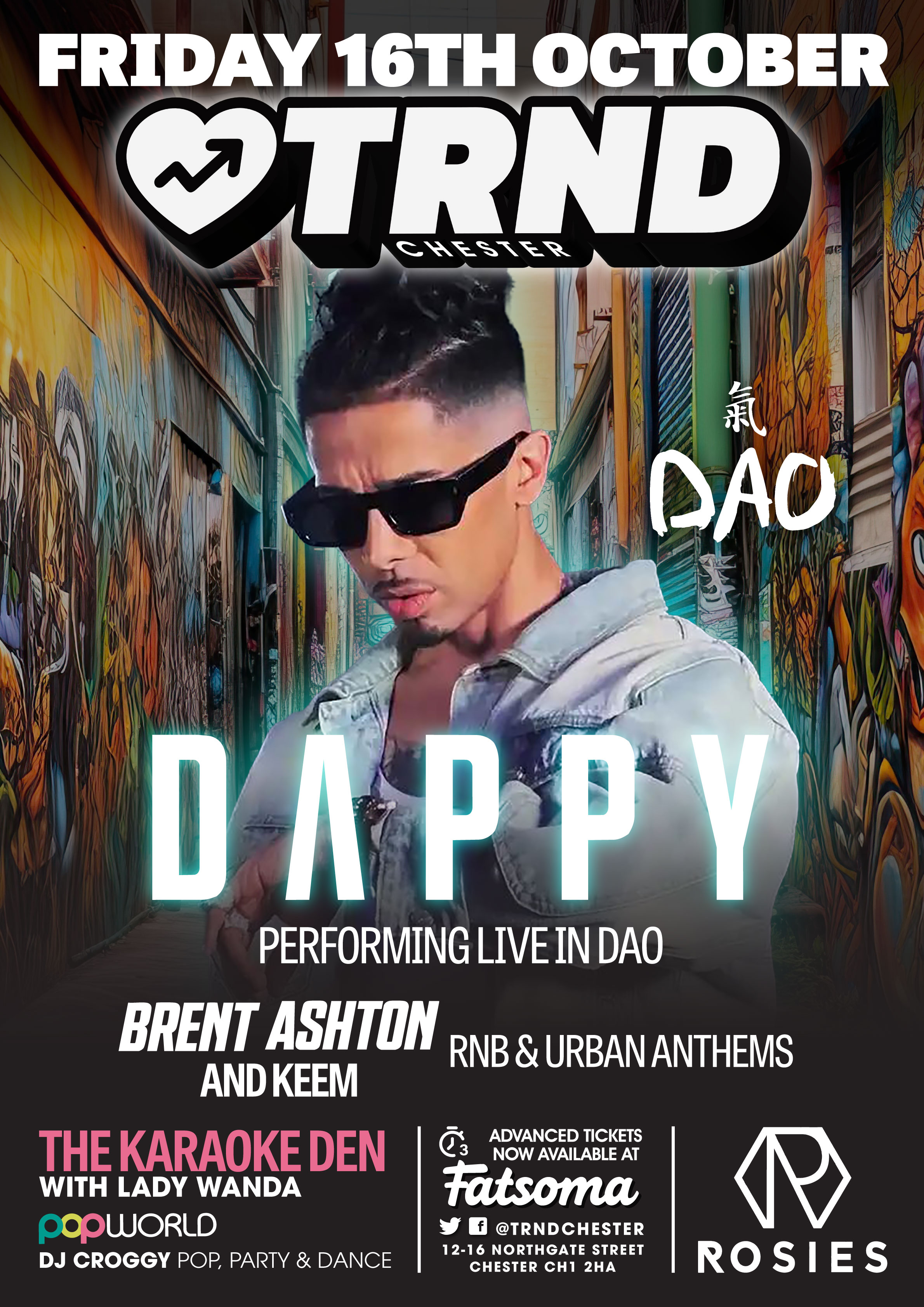 DAPPY @ ROSIES CHESTER
