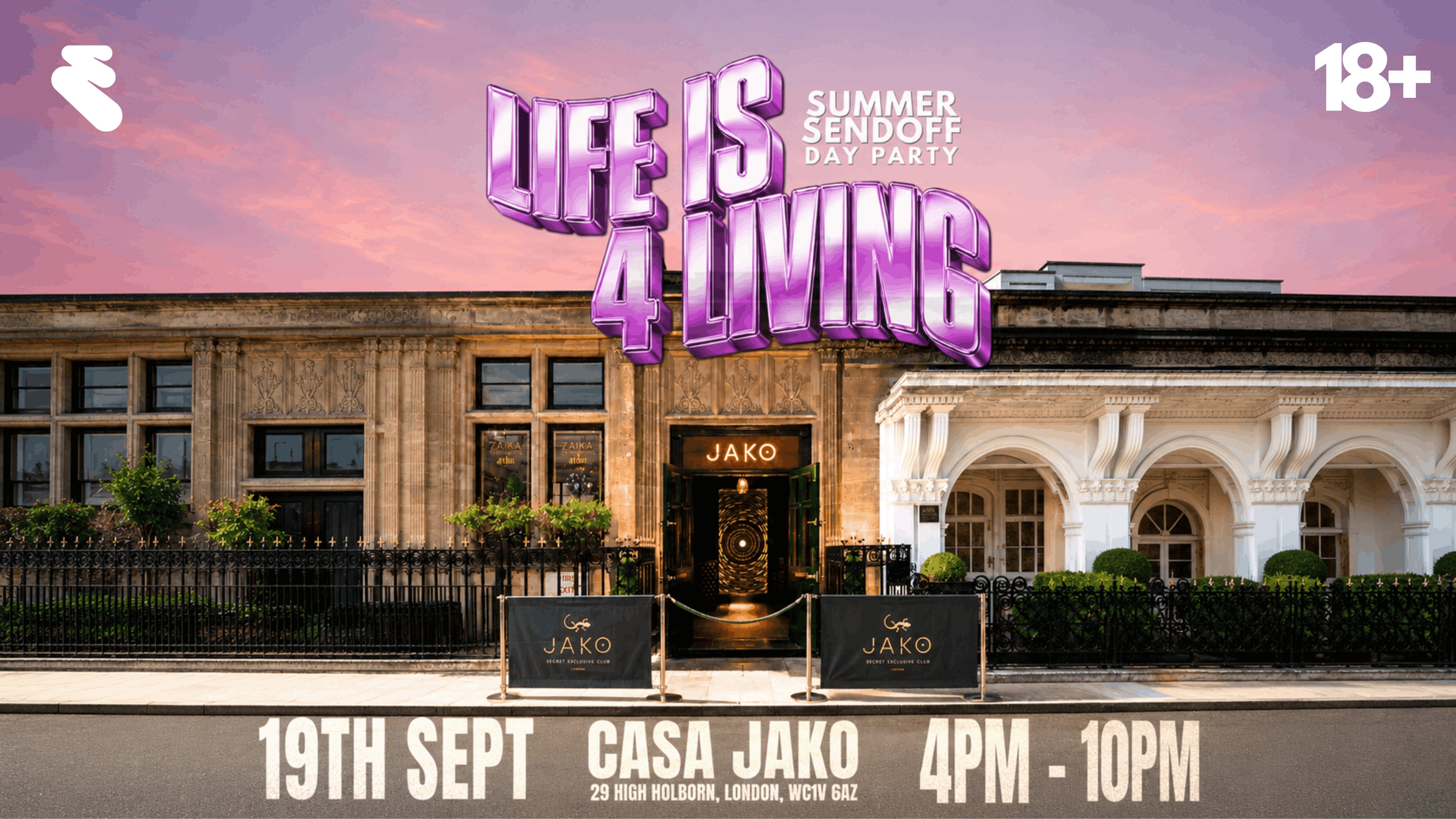 LIFE IS 4 LIVING PT.2: LONDON'S SUMMER SEND-OFF DAY PARTY!