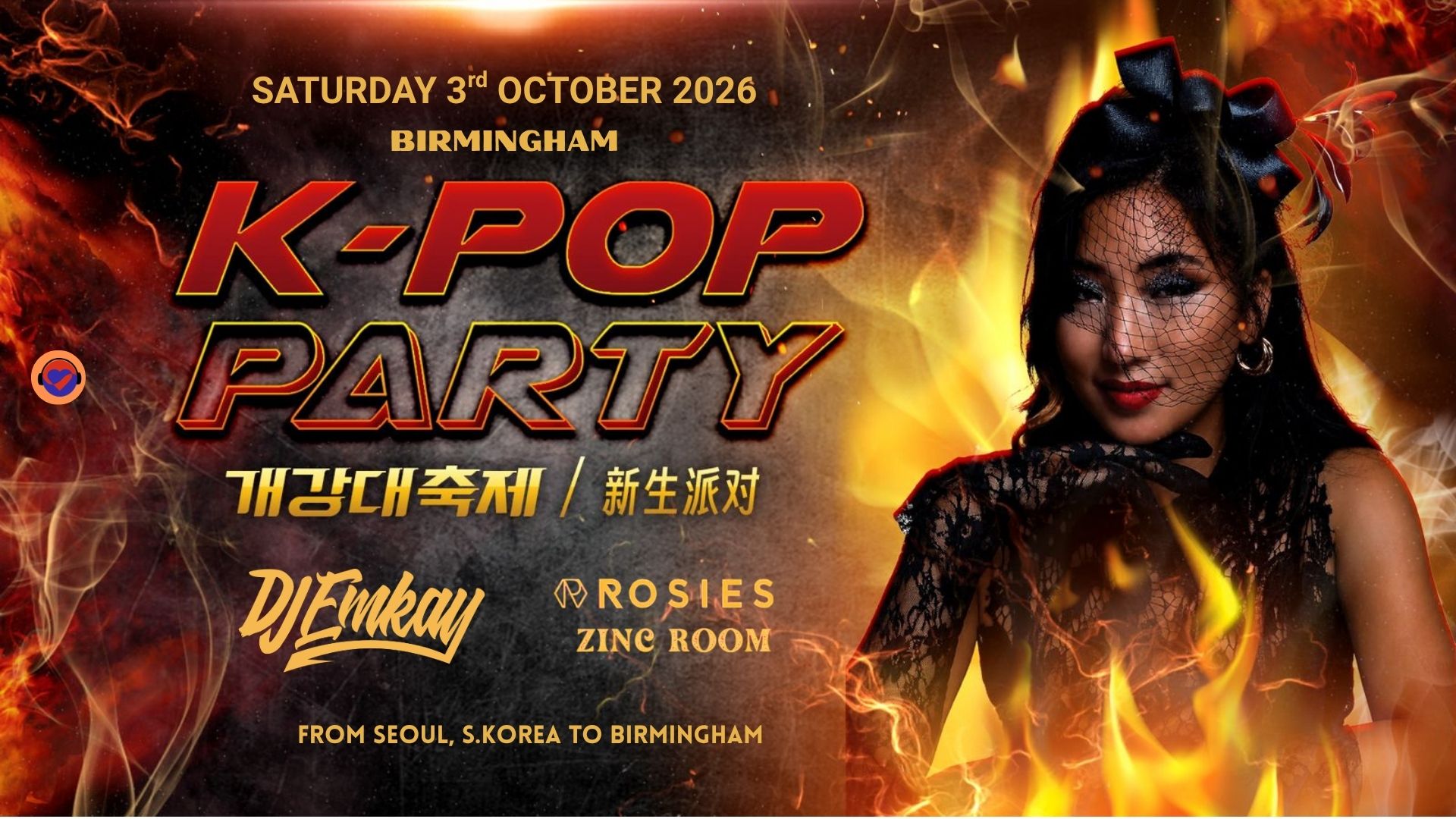 Birmingham K-Pop Party - Fire Tour with DJ EMKAY | Satruday 3rd October