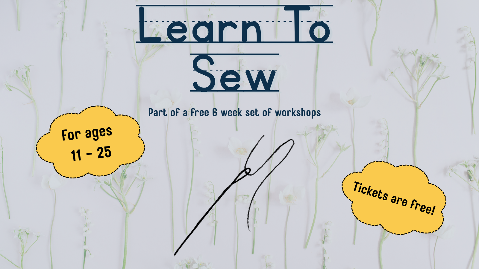 Learning to Sew (11-25 year olds)