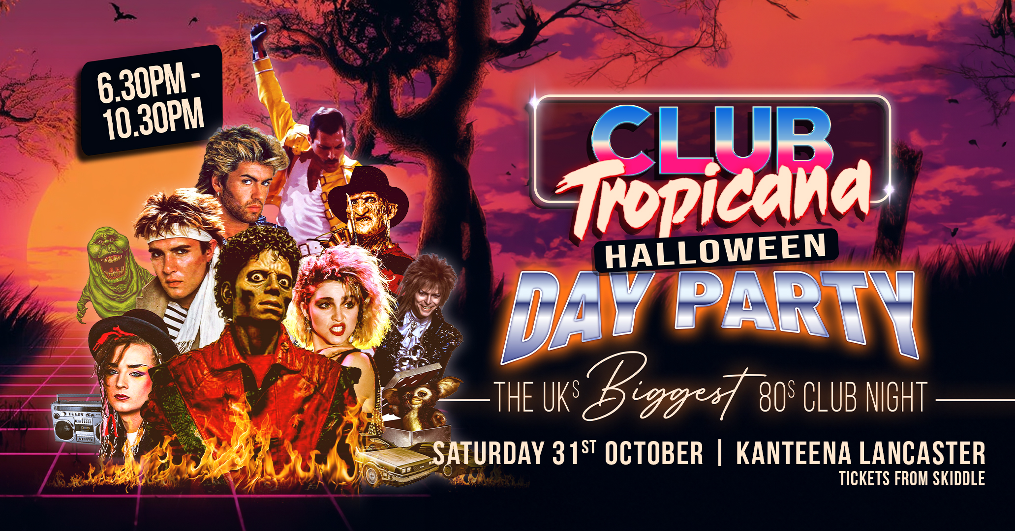 Club Tropicana - The UKs Biggest 80s Halloween Day Party | Lancaster