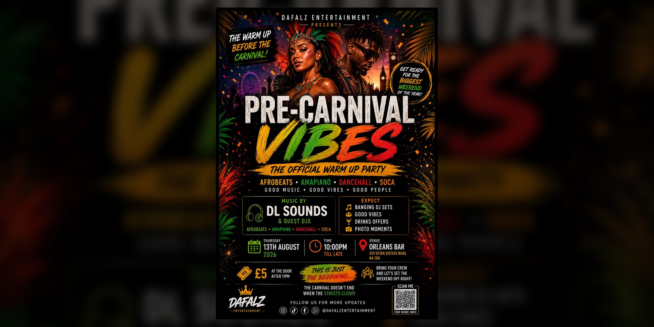 PRE-CARNIVAL VIBES | The Official Warm-Up Party