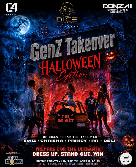 GenZ Halloween Takeover By Dice Nightlife