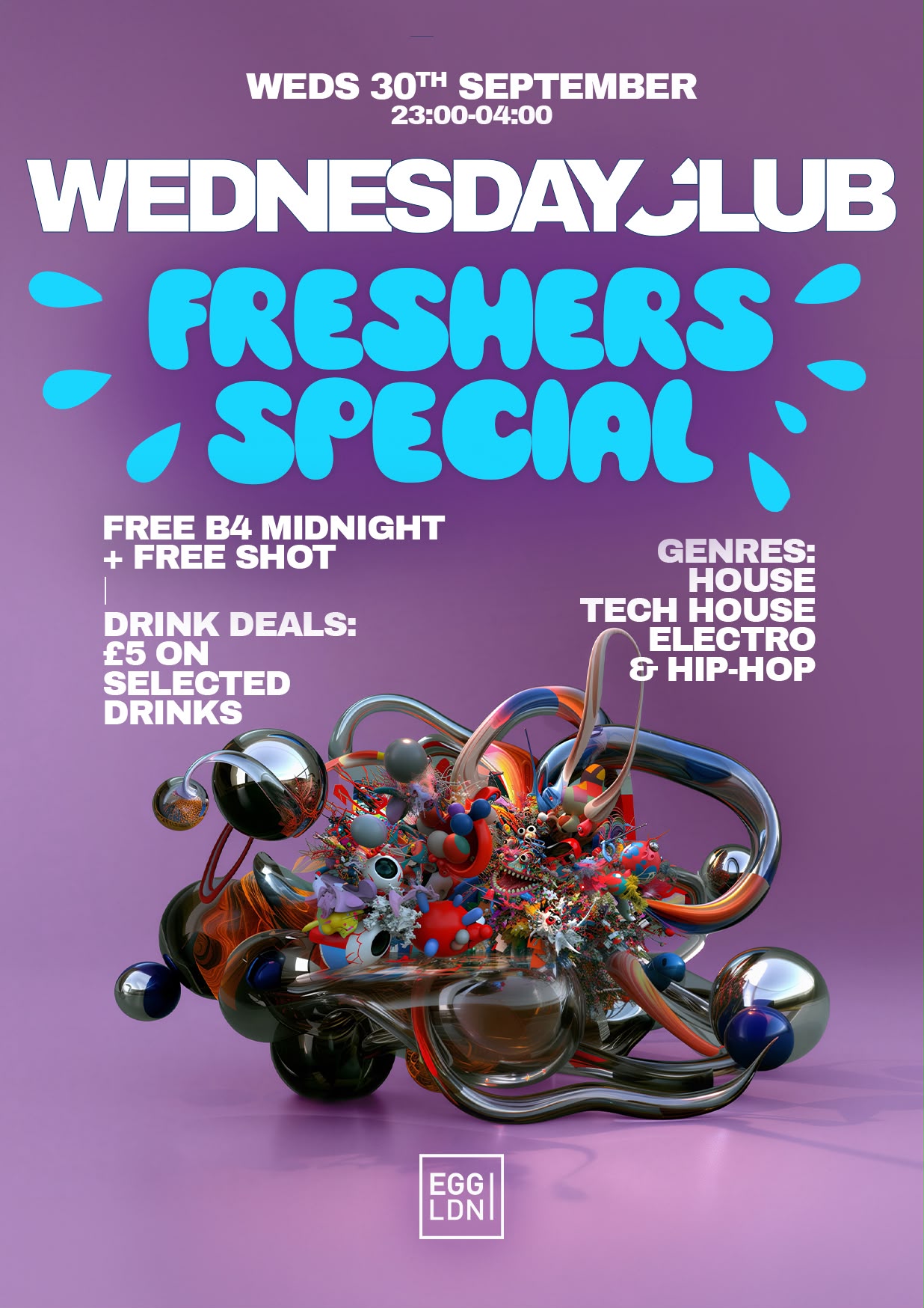 Wednesday Club - Freshers special: House, Tech House, Electro & Hip Hop - Free Tickets