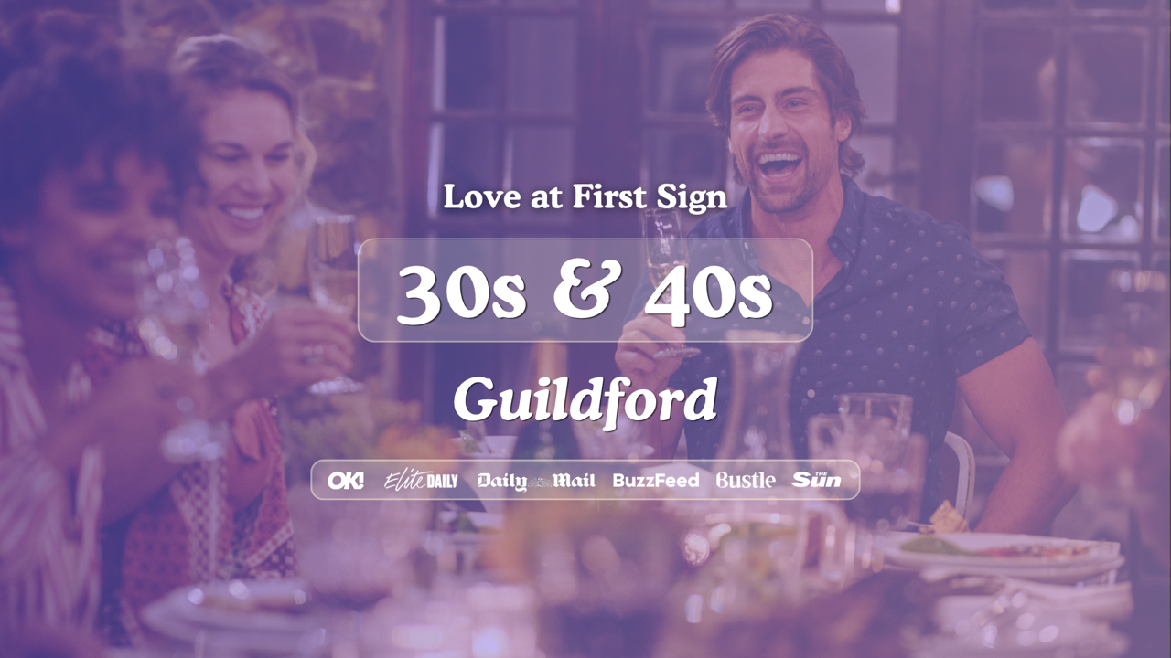 30s & 40s Singles Night at All Bar One Guildford | Love at First Sign