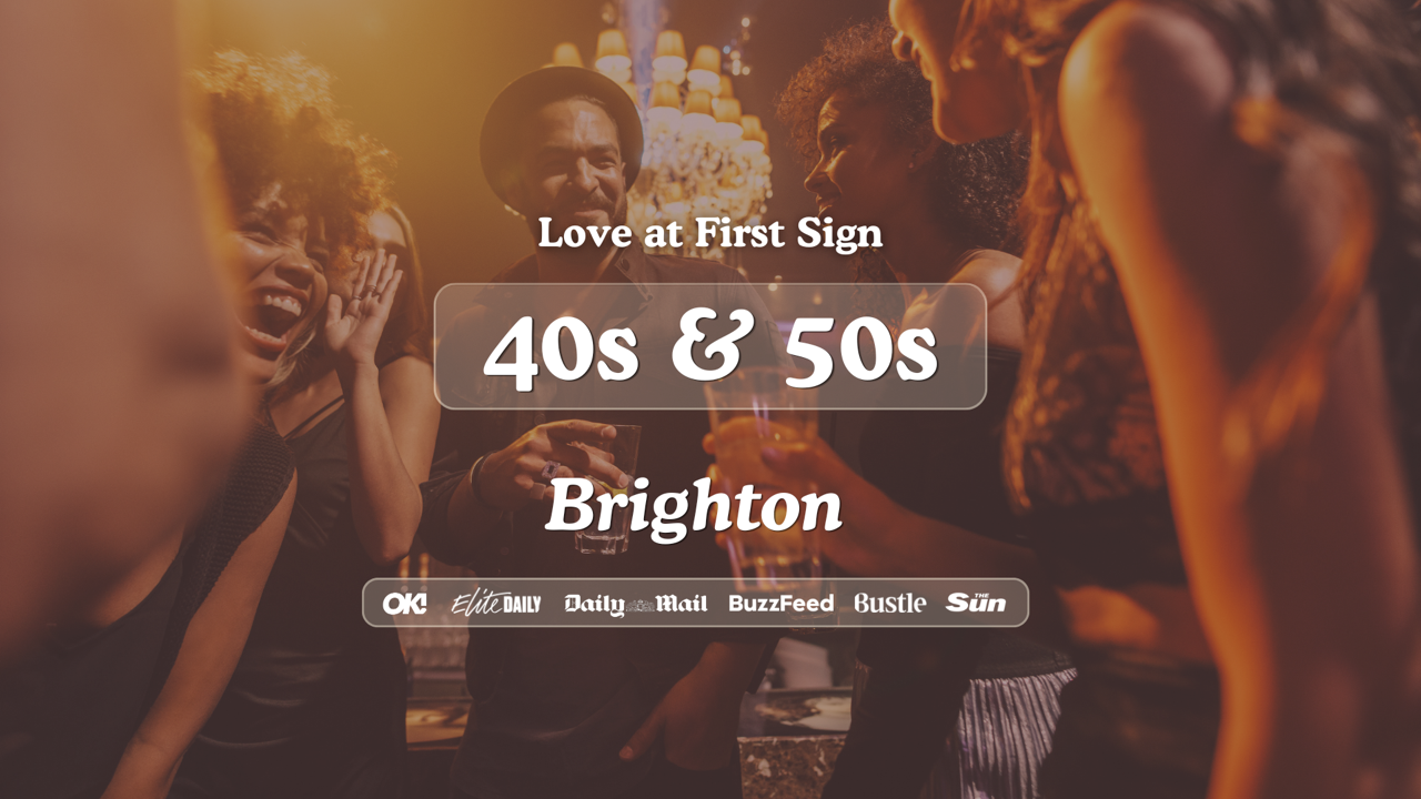 40s & 50s Singles Night at The Wine Cellar Brighton | Love at First Sign