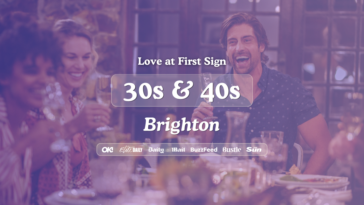 30s & 40s Singles Night at Be at One Brighton | Love at First Sign