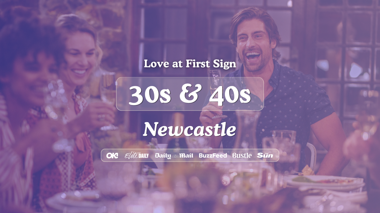 30s & 40s Singles Night at Harry's Bar Newcastle | Love at First Sign