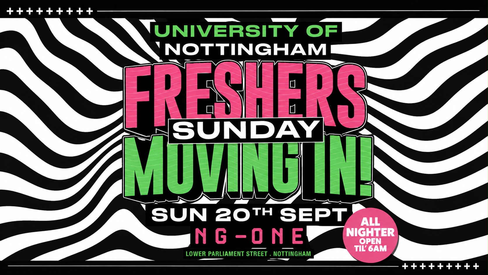 🎠🎢 UON Freshers vs Returners Sunday Moving In Party 🤹🎡 ALL-NIGHTER TILL 6AM At NG ONE- Sunday 20th September [LIMITED SECOND RELEASE]
