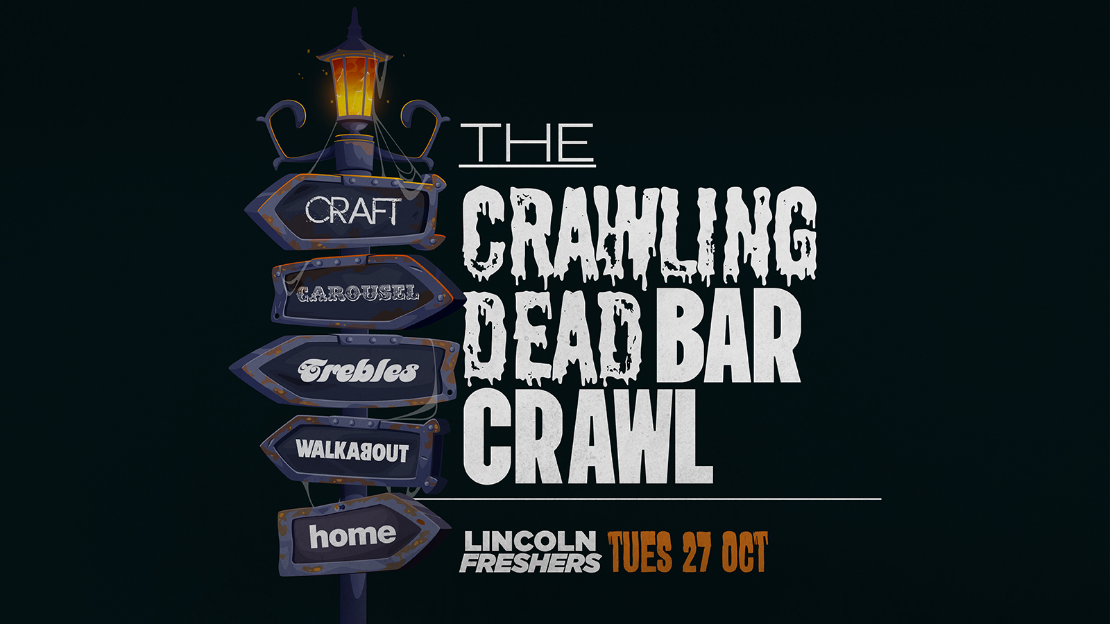 THE LINCOLN FRESHERS HALLOWEEN BAR CRAWL 🍻💀