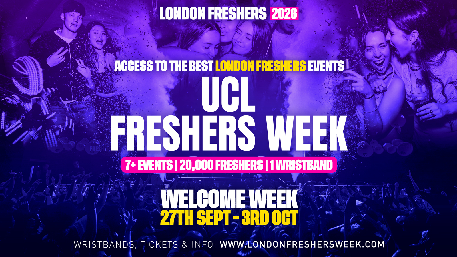 UCL - University College London Freshers - London Freshers Week 2026 - [Welcome Week]