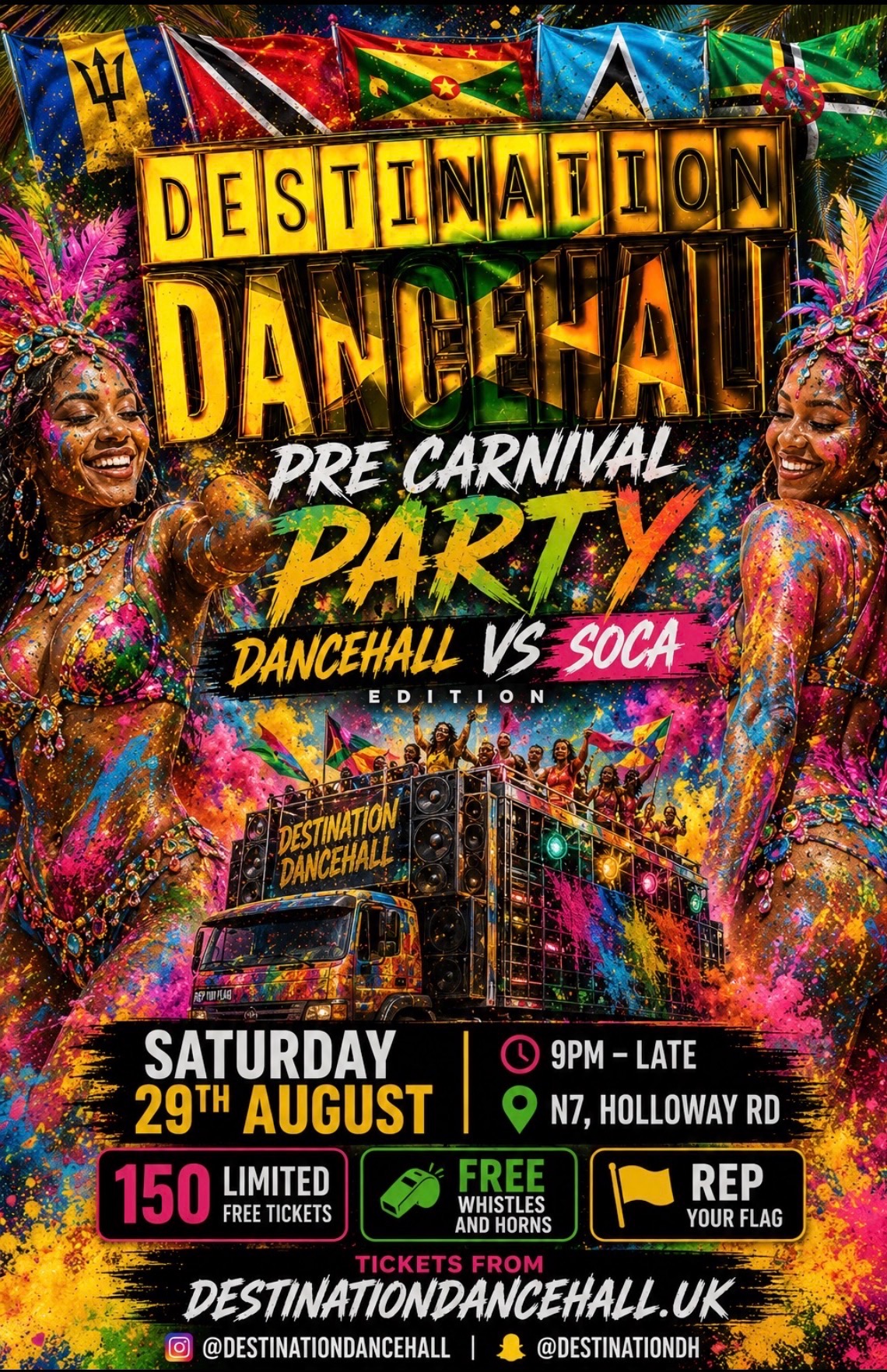 DestinationDancehall | Dancehall Vs Soca | Pre Carnival Party
