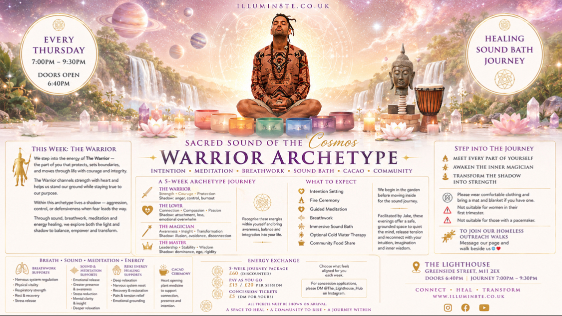 Illumin8te | Sacred Sounds Of The Cosmos | Archetypes | (Sound Bath 3rd September )